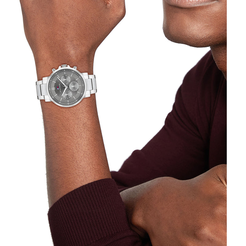 Tommy Hilfiger Stainless Steel Dark Grey Dial Multi-function Men's Watch