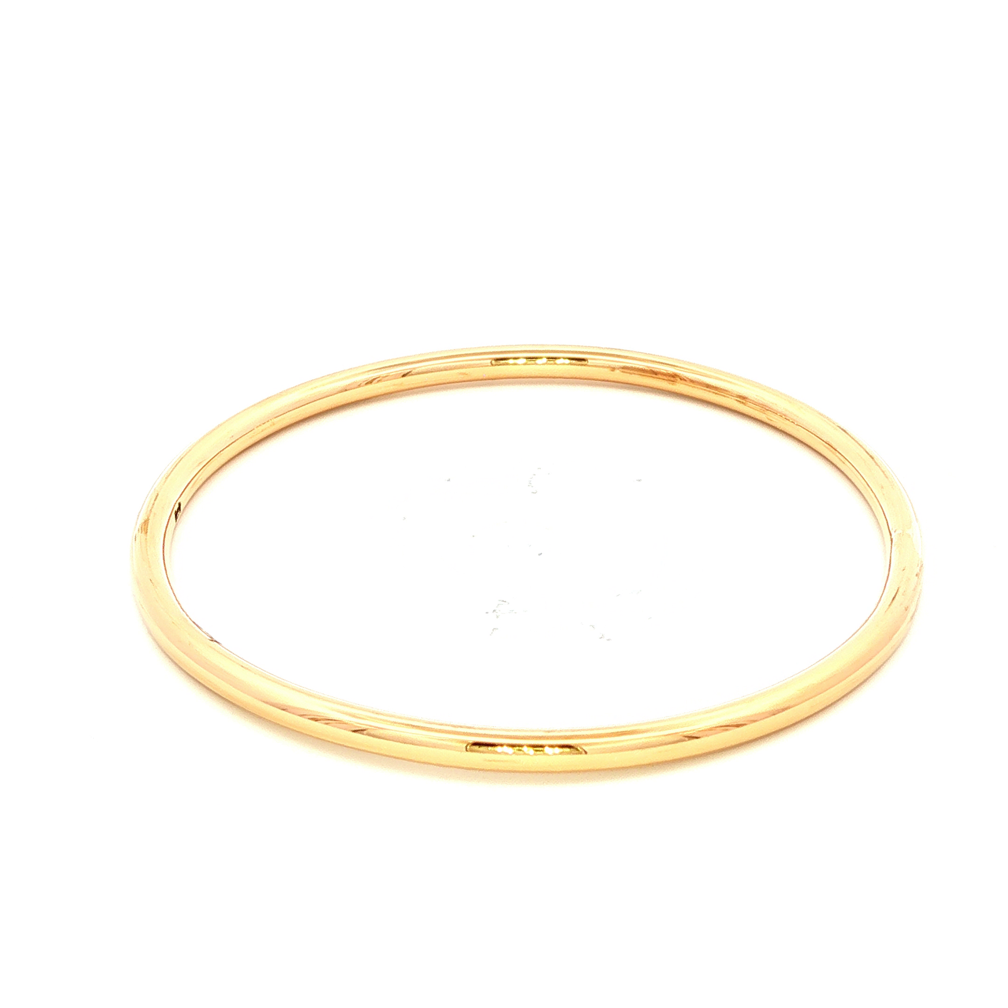 Solid Yellow Gold Childrens Bangle