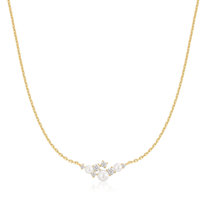 Ania Haie Pearl Cluster Necklace