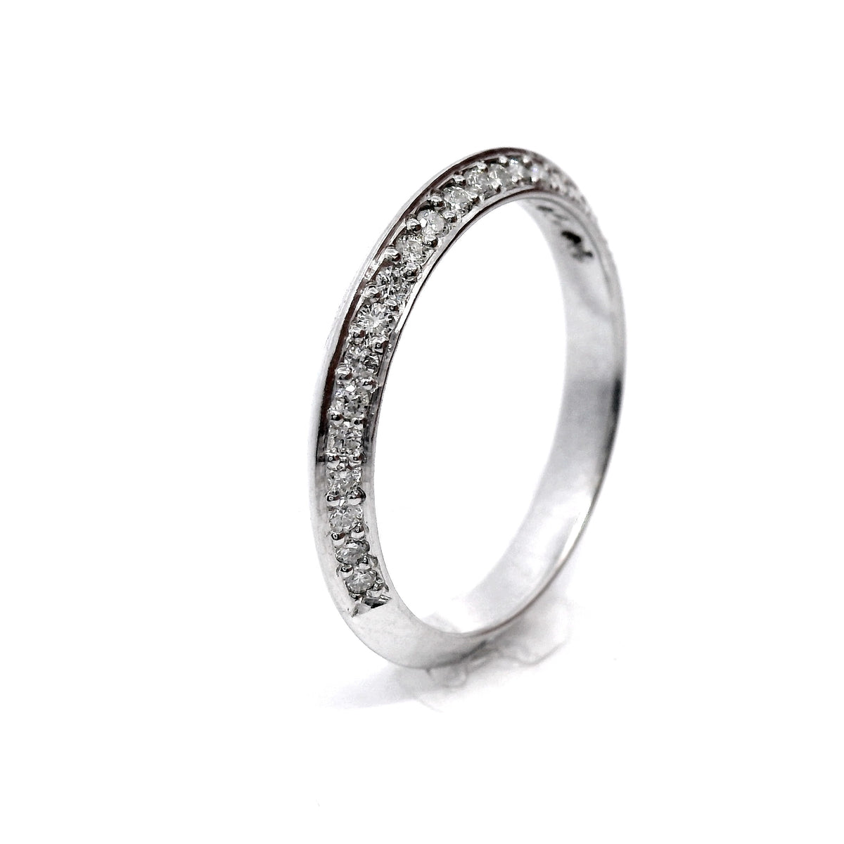 18CT W/G EZIFIT Dia SET WEDDER SZ  O