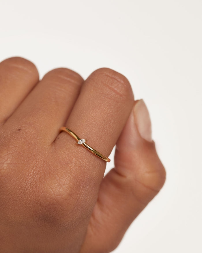 PDPaola Silver Leaf Ring Size 10