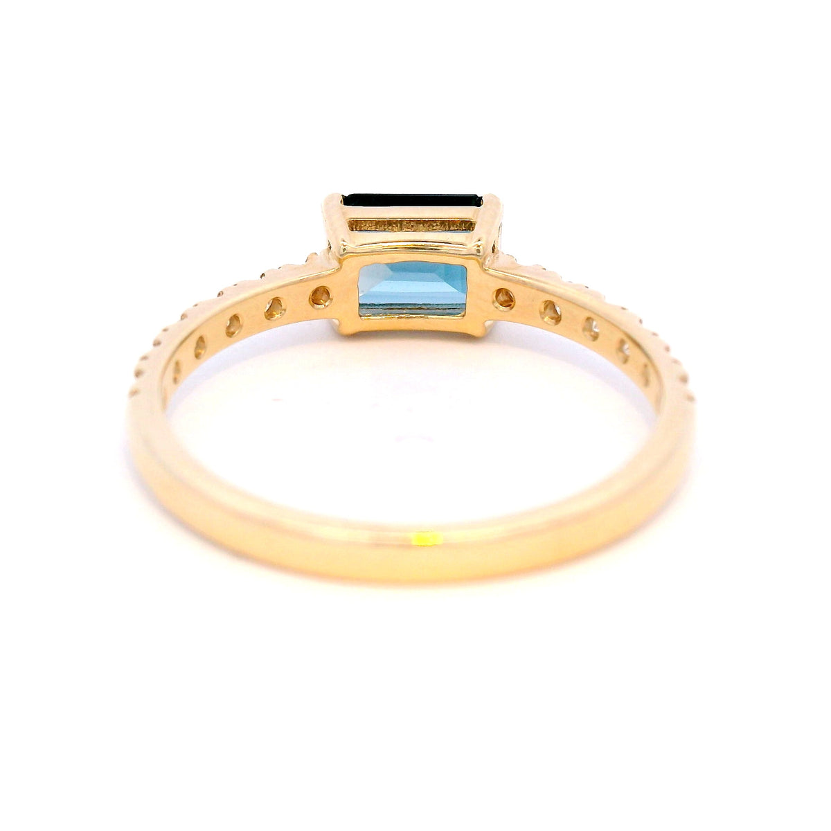 Emerald Cut, London Blue Topaz Dress Ring