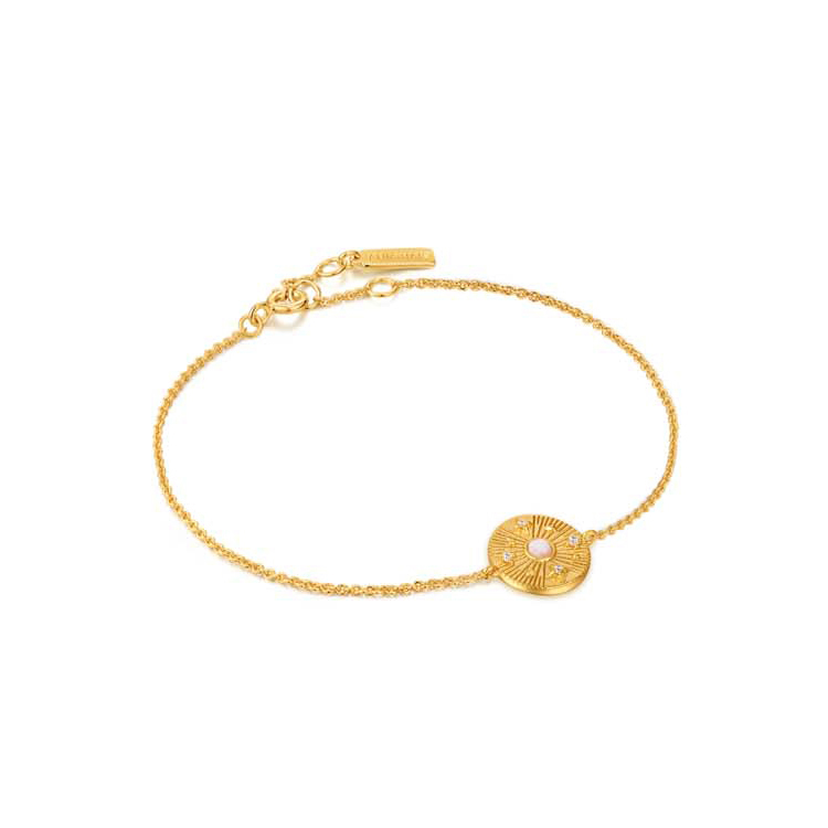 Ania Haie Gold Scattered Stars Kyoto Opal Disc Bracelet