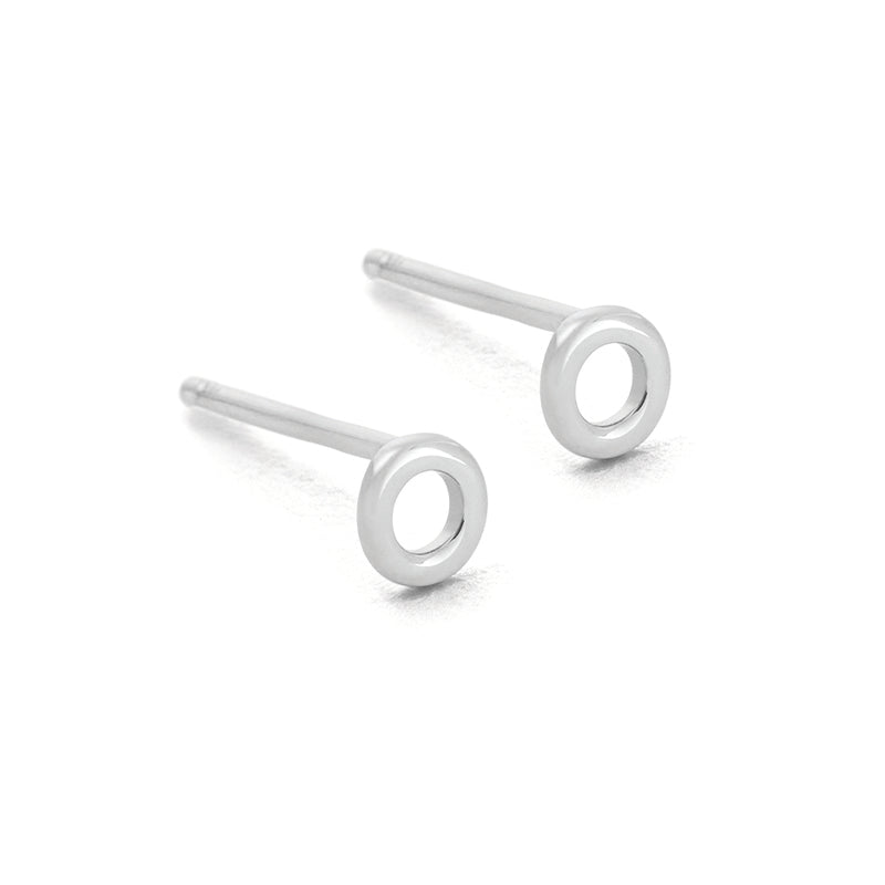 Kirstin Ash Sterling Silver Initial &quot;O&quot;  Earrings