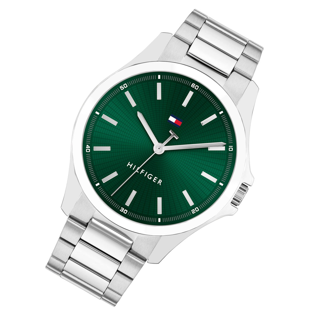 Tommy Hilfiger Stainless Steel Green Dial Men's Watch