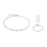 Little Twinkle Pearl Mix Light Blue Earrings