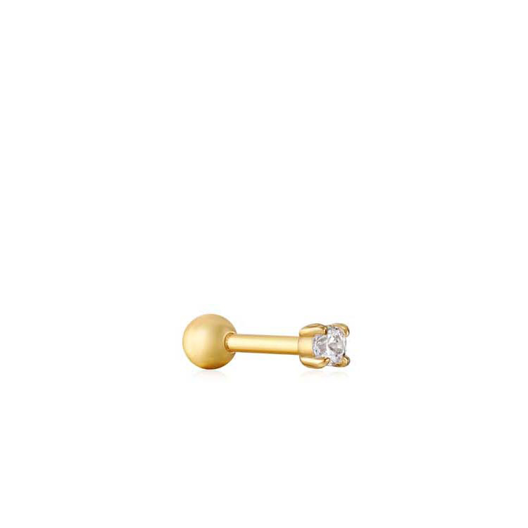 Ania Haie Gold Sparkle Barbell Single Earring.