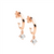 Ellani Hoop Earrings With Cubic Zirconia Drop