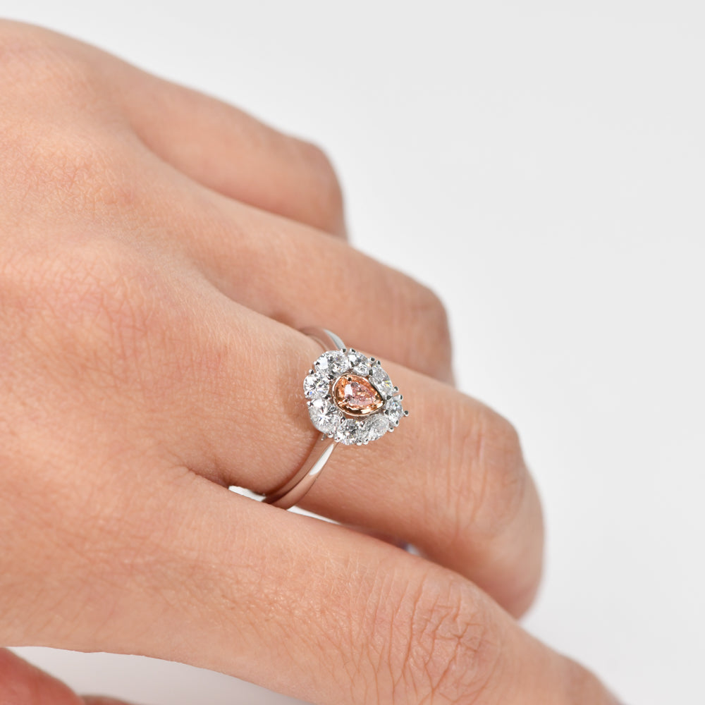 Kimberley Pear Peony Ring