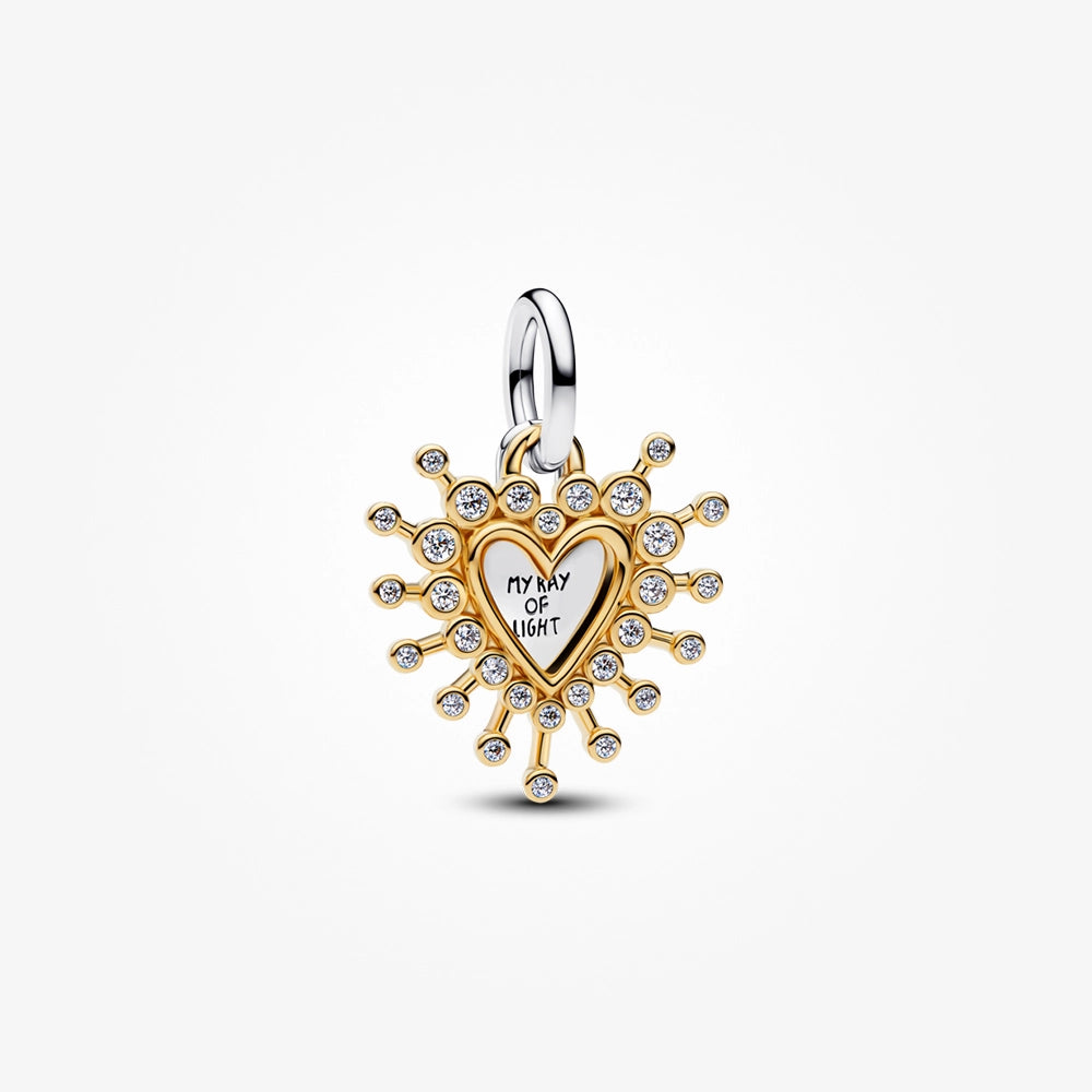 Pandora Radiant Heart Double Dangle Charm