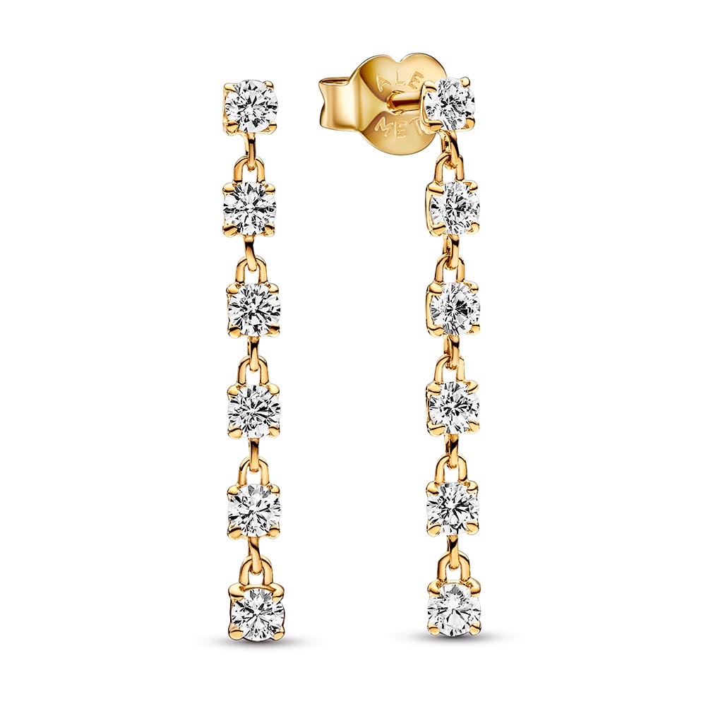 Pandora Sparkling Stones Drop Earrings
