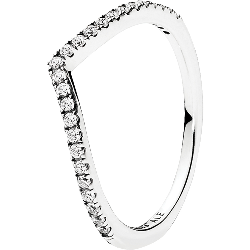 Pandora Shimmering Wish Silver Ring w CZ