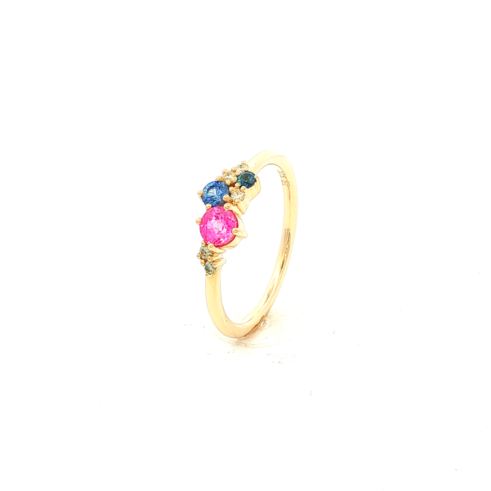9ct Yellow Gold Multistone Ring