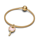 Pandora Opalescent Pink Love Key Large Dangle Charm