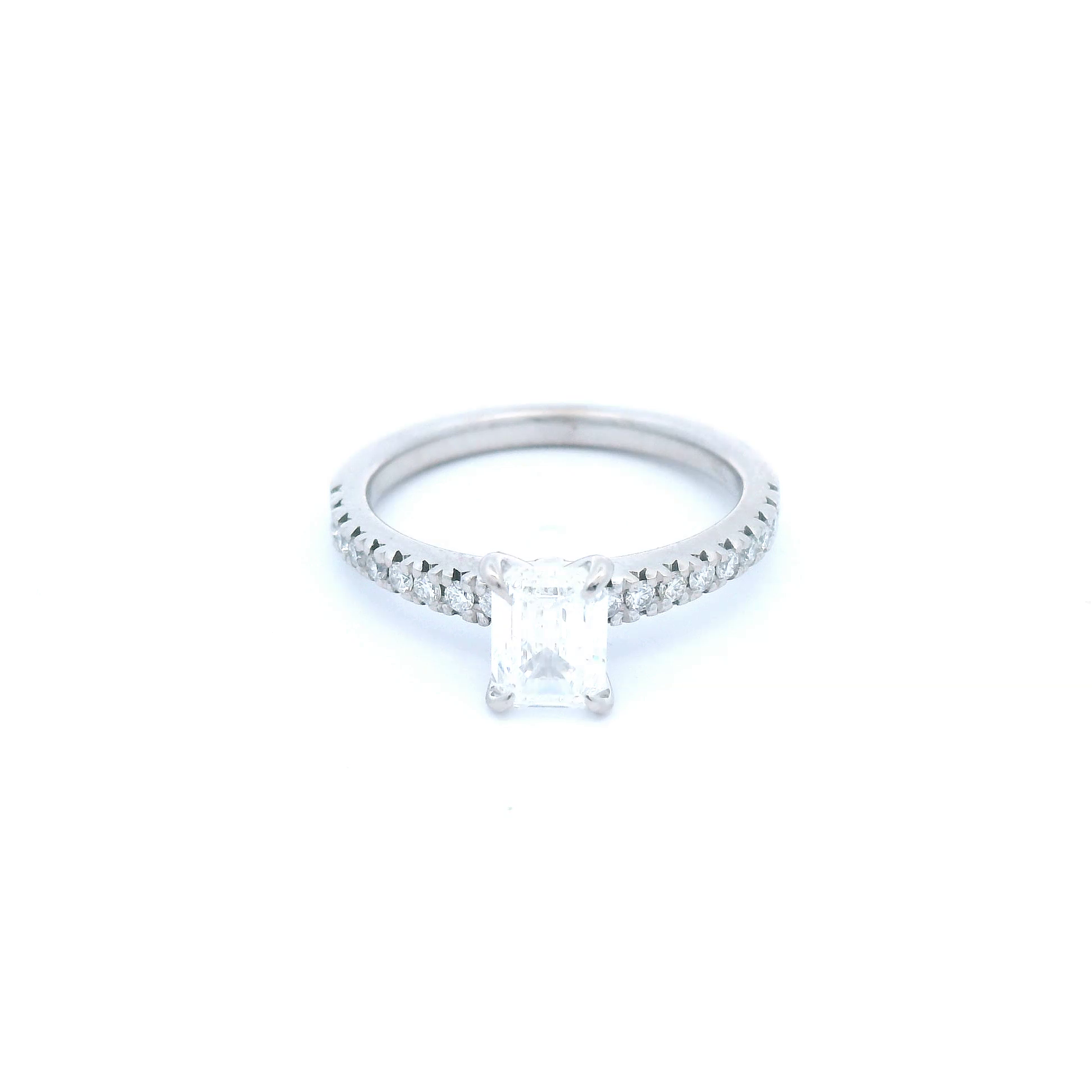 Diamond Set in White Gold Ring