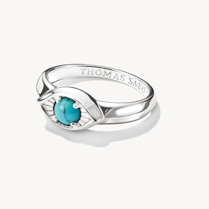 #6 ELYNDRA IMIT. TURQ EYE RING