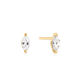 Ania Haie - Silver Marquise Solitaire Studs