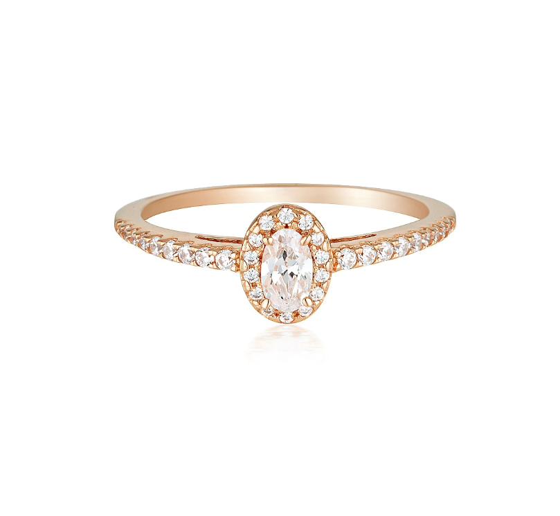Georgini Aurora Glow Ring Silver Size 9