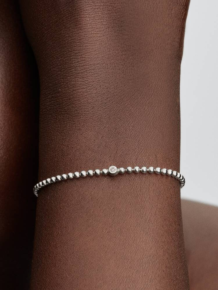 Pandora Beads & Sparkling Stone Bracelet