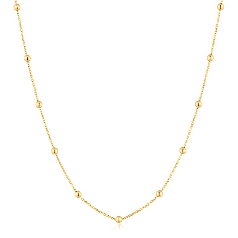 ANIA HAIE Gold Beaded Chain Necklace