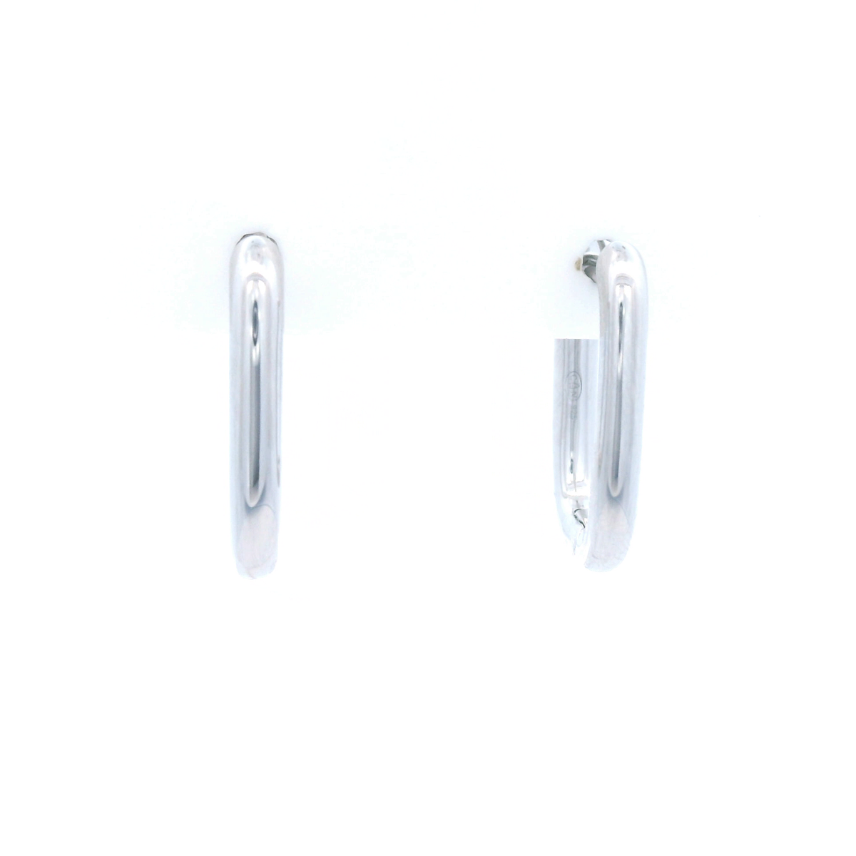 Sterling Silver Rectangle Hoops