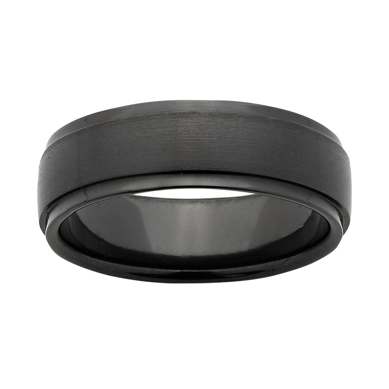 Gents Zirconium Wedding Band