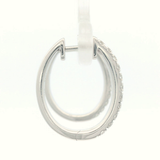 9 CARAT WHITE GOLD DIA HUGGIE .51CT DIA