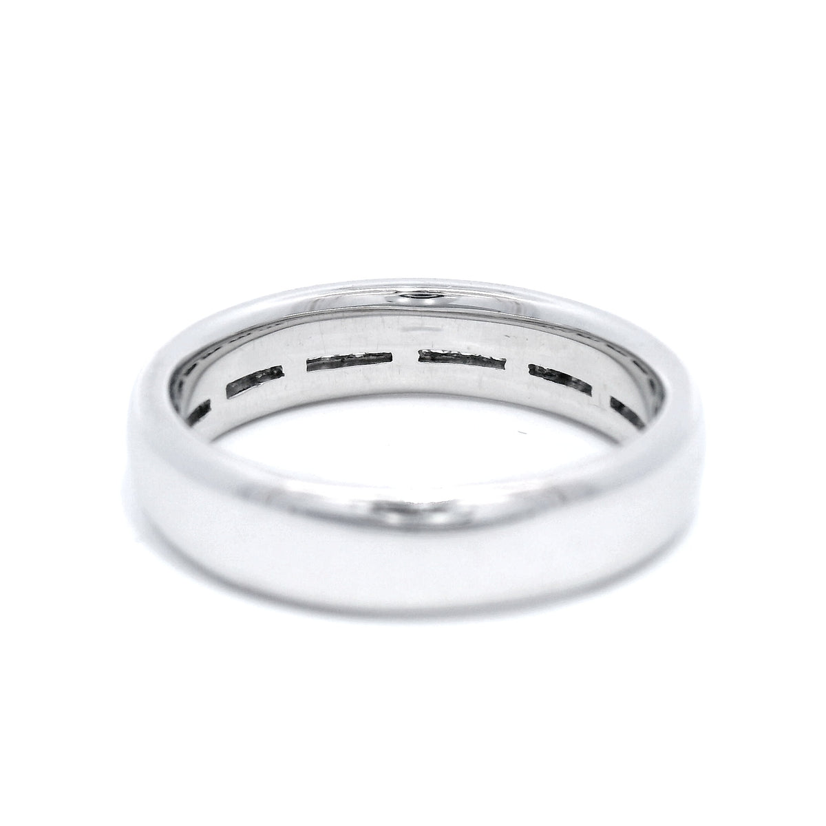 18 CARAT W/G DIA SET WEDDER SET WITH .23CT SMALLS SZ N