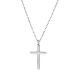 Brass Fine Necklace with Cross Pendant