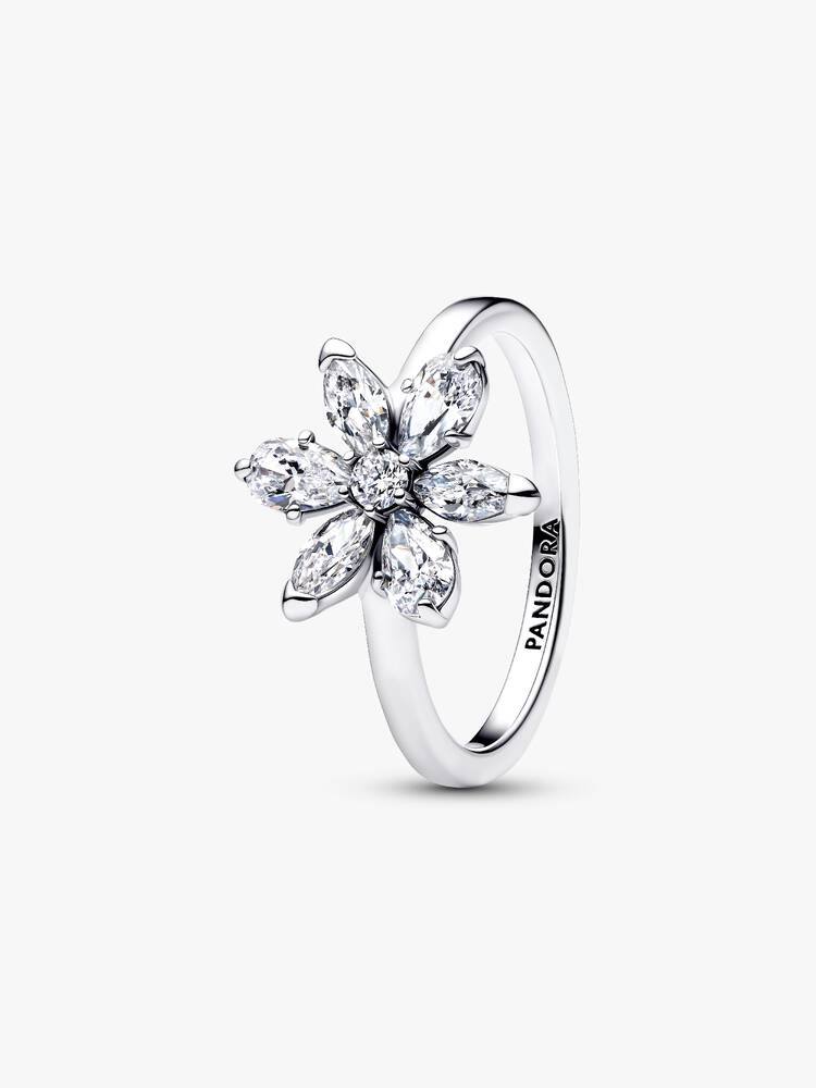 Pandora Herbarium Sparkling Flower Cocktail Ring