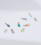 Kirsten Ash Clear Quartz Gemstone Pendant in Sterling Silver.