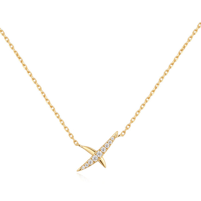 Ania Haie Silver Kiss Pavé Necklace