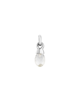 Kirsten Ash Clear Quartz Gemstone Pendant in Sterling Silver.