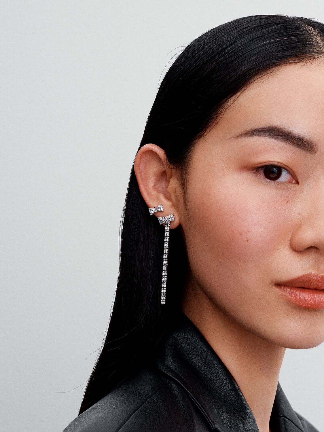 Pandora Pavé Bow Drop Earrings