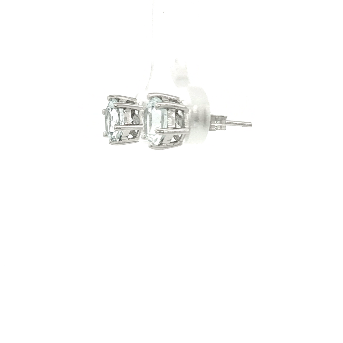 Classic Diamond Stud Earrings in White Gold