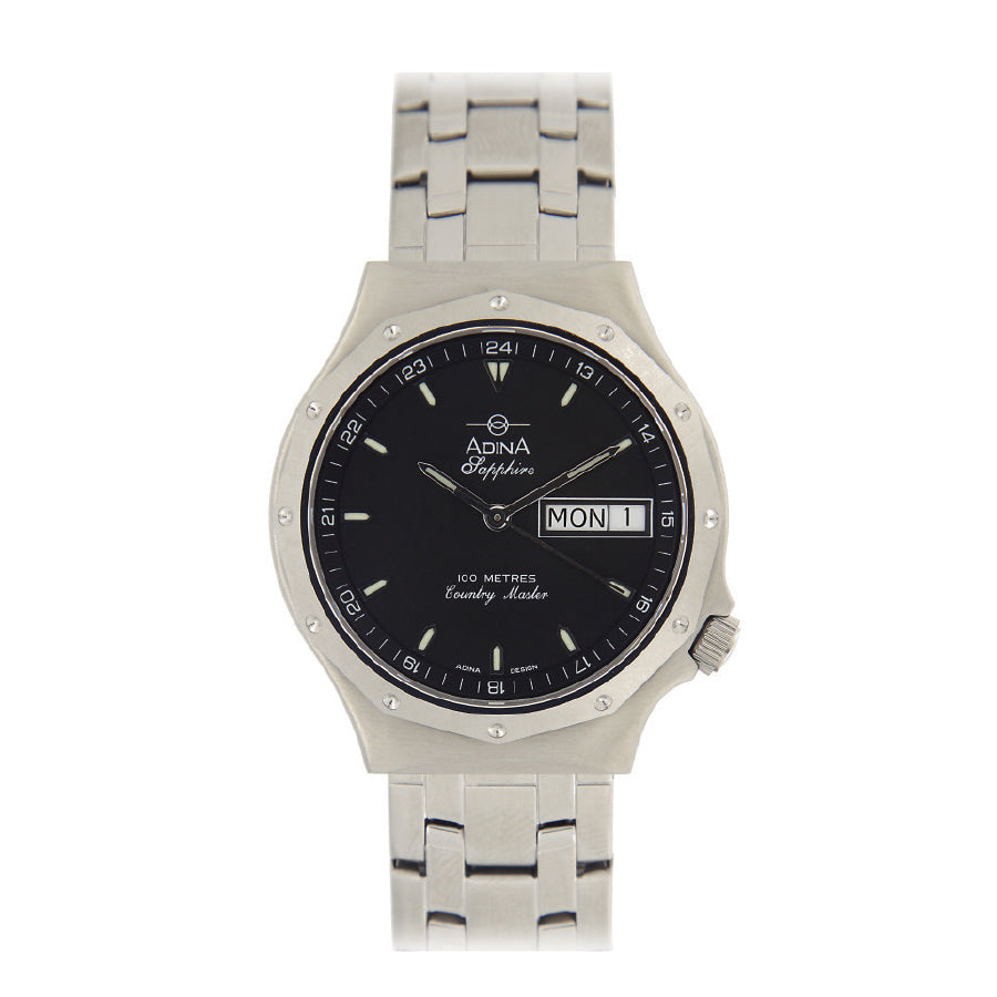 Adina Countrymaster Black Dial Work Watch