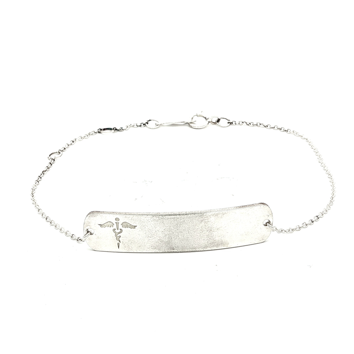 Engravable Curved Medical Bracelet