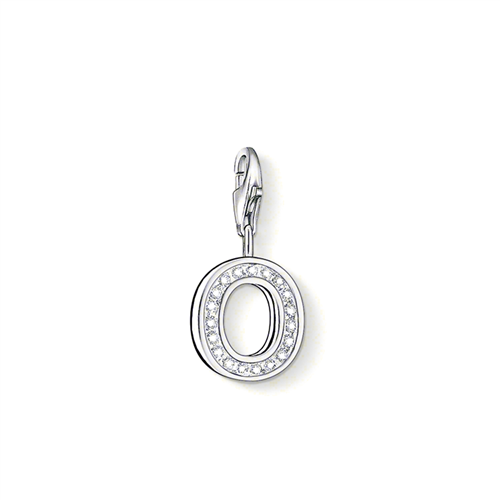 Thomas Sabo Charm Club Cubic Zirconia Letter 'O' Charm