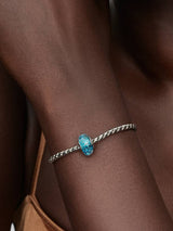 Pandora Turquoise Murano Glass & Glitter Charm
