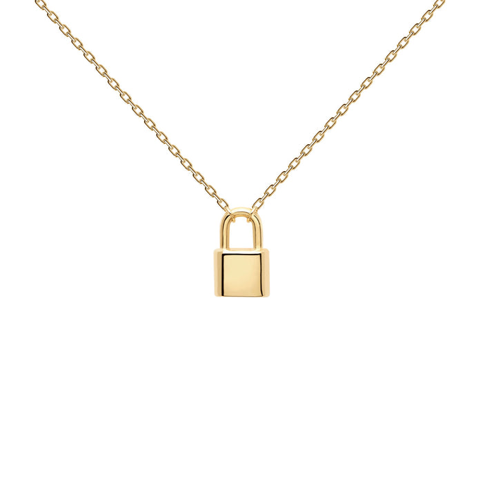 PDPAOLA Engrave Me Bond Gold Necklace