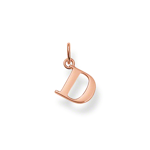 Thomas Sabo Rose Gold Letter "D" Pendant