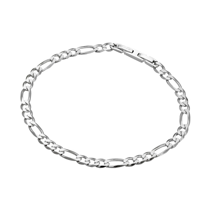 Blaze Stainless Steel 6mm Figaro Link Bracelet