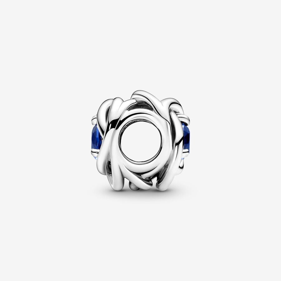 September Crystal Birthstone Eternity Circle Charm