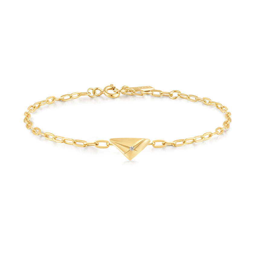 Ania Haie Silver Triangle Kiss Bracelet