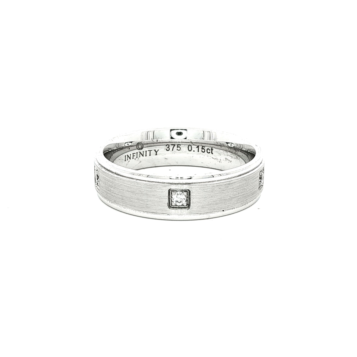 White Gold and Diamond Mens Wedder