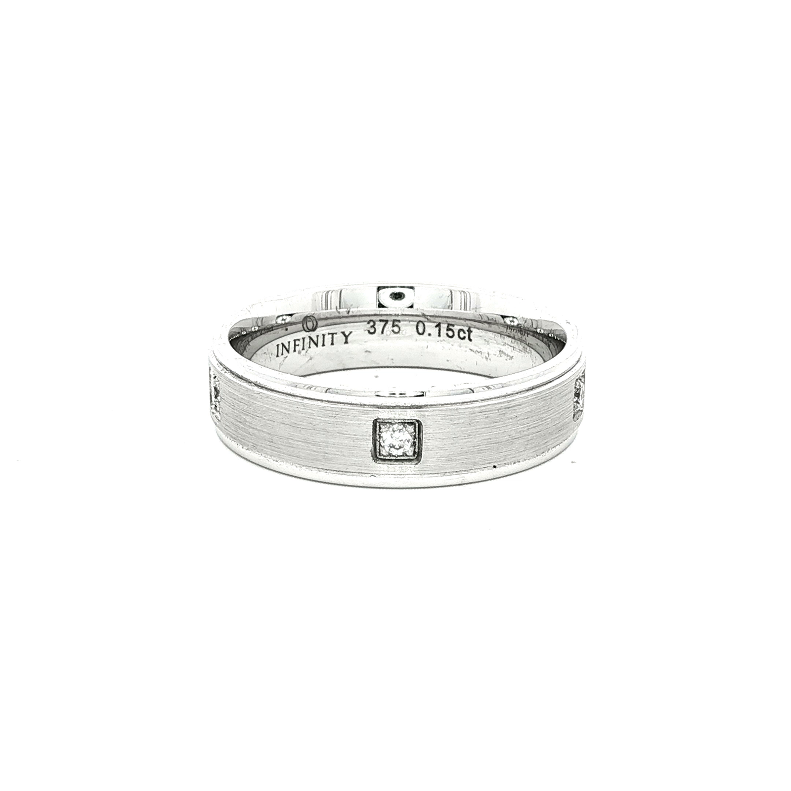White Gold and Diamond Mens Wedder