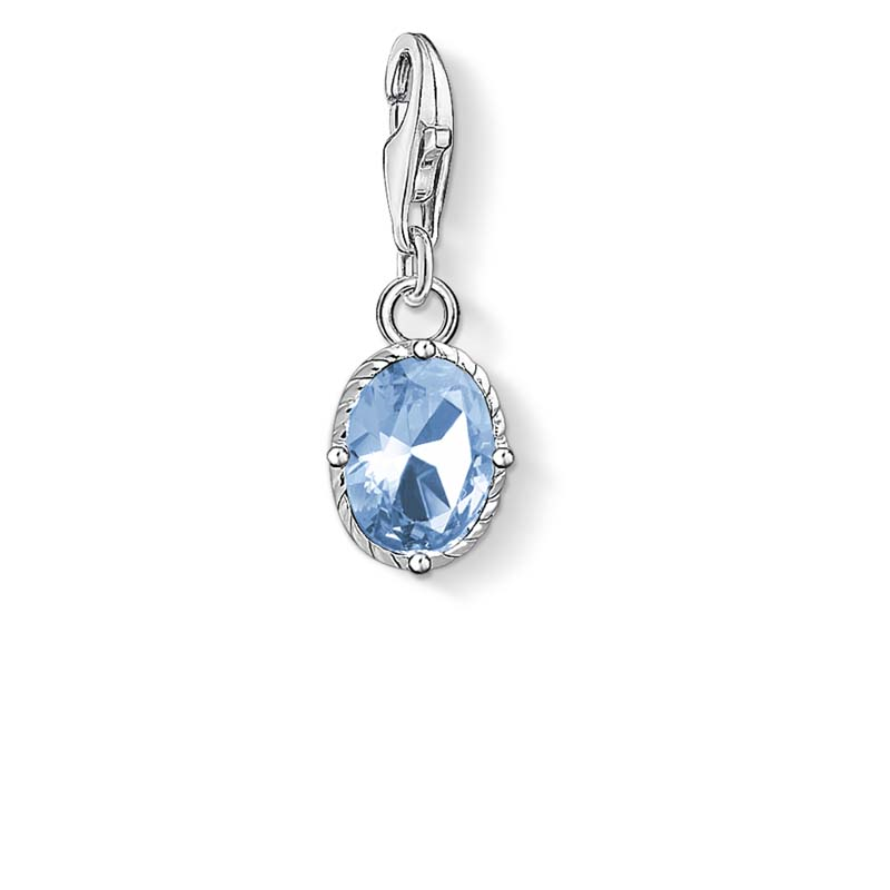 Thomas Sabo Charm Club Faceted Blue Cubic Zirconia Charm