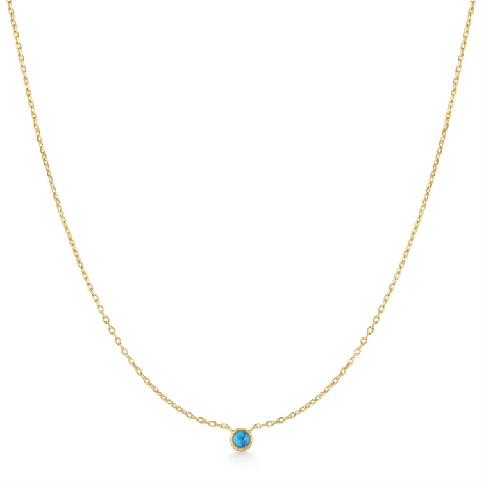 Ania Haie Lab Created Turquoise Solitaire Necklace
