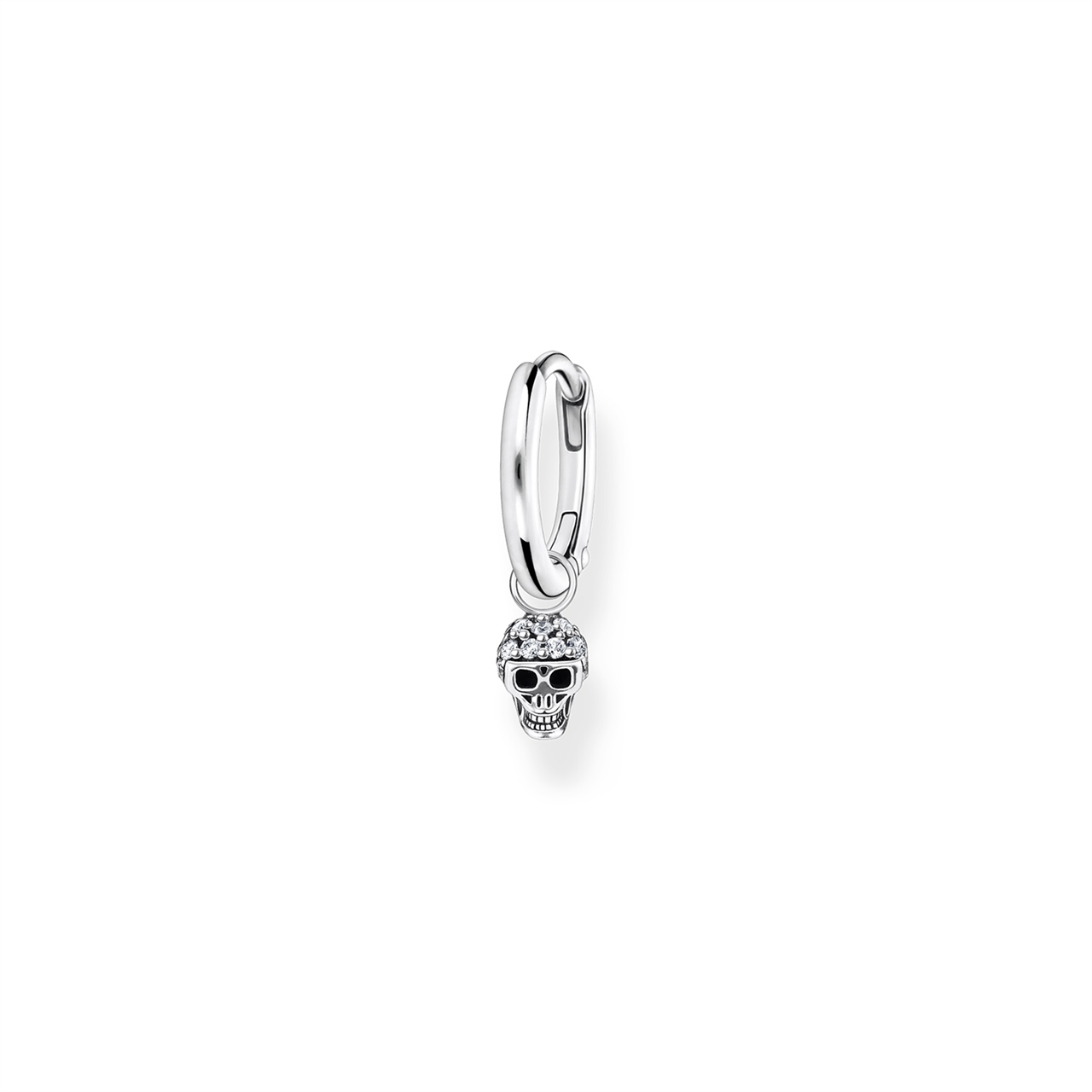 Thomas Sabo Cubic Zirconia Skull Single Hoop