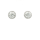 Above Love Lab Grown Diamond Halo Stud Earrings